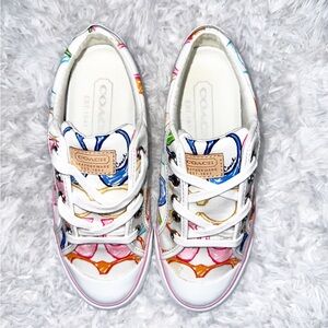 Vintage Coach multi color Barrett sneakers